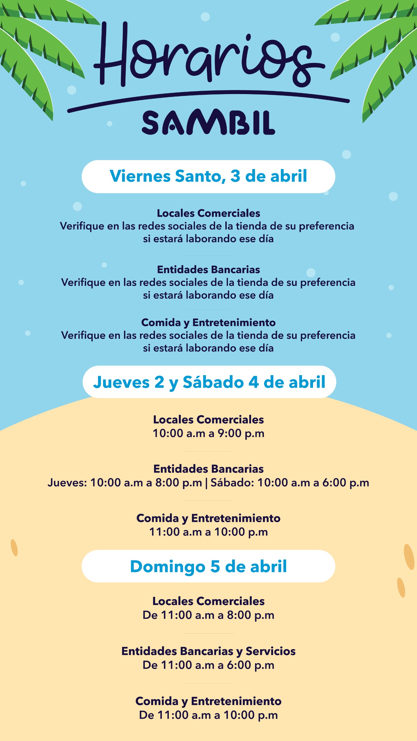 Horario Semana Santa